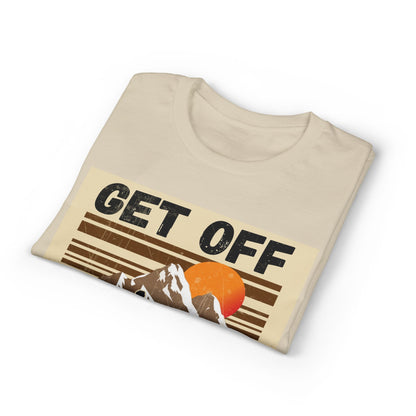 Get Off My Piste Ski T-Shirt — Retro Mountain Snowboard Graphic