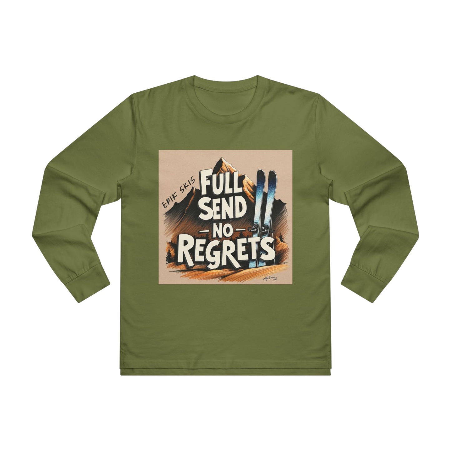 Full Send No Regrets Ski Longsleeve Tee