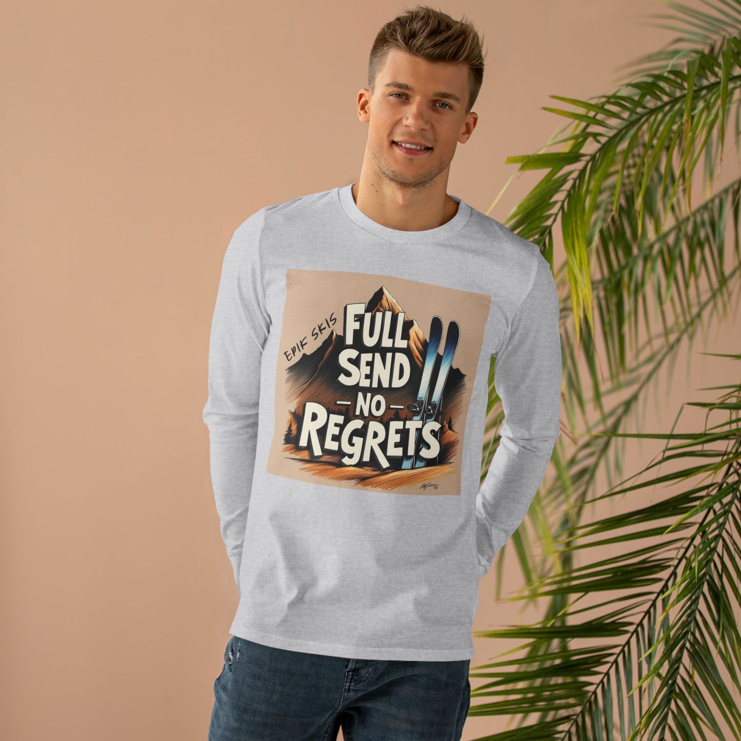 Full Send No Regrets Ski Longsleeve Tee