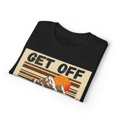Get Off My Piste Ski T-Shirt — Retro Mountain Snowboard Graphic