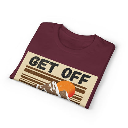 Get Off My Piste Ski T-Shirt — Retro Mountain Snowboard Graphic